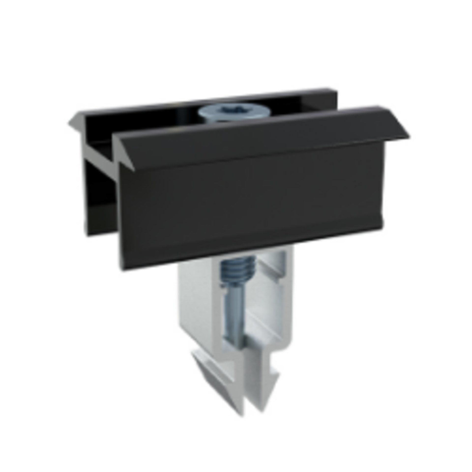 Modul Mittelklemme ready 30 - 40 x 37,6 mm, Aluminium, montiert