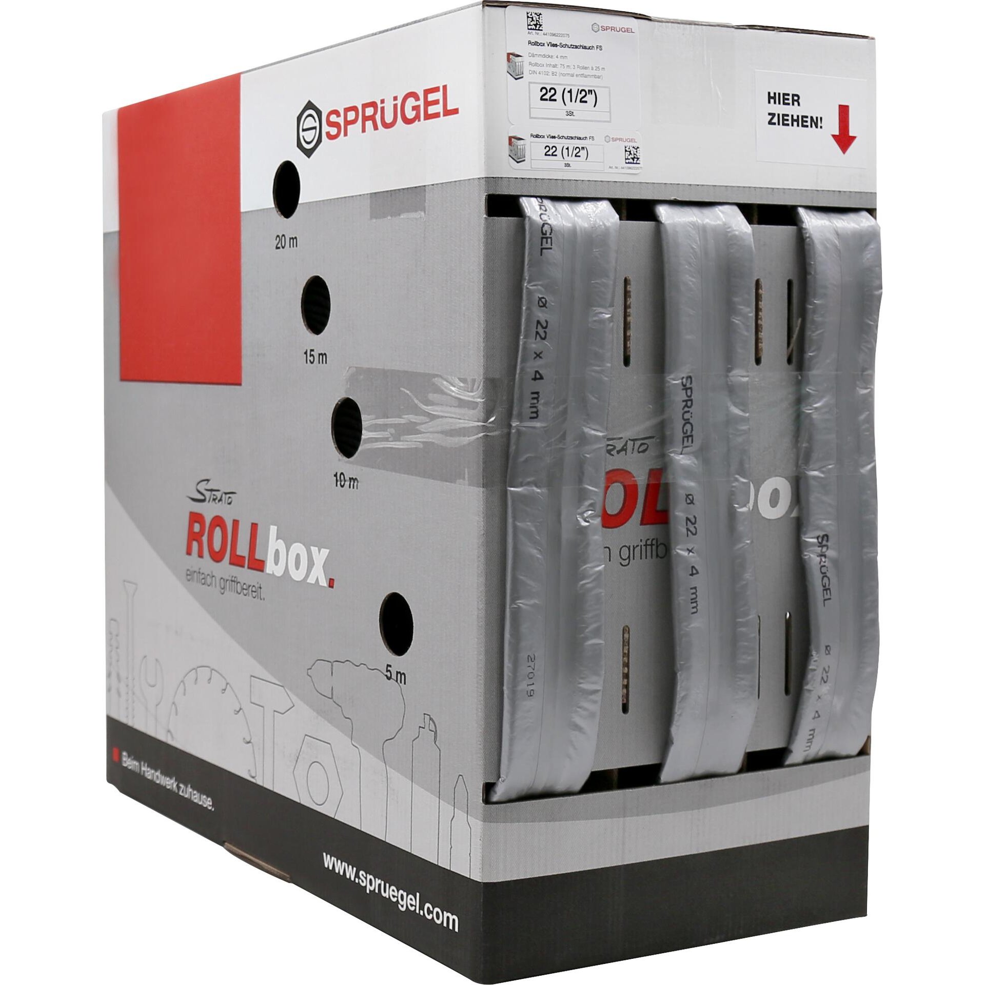 ROLLBOX Vlies FS 50 / 25 m 22 / 28 mm 1/2" / 3/4" /Box