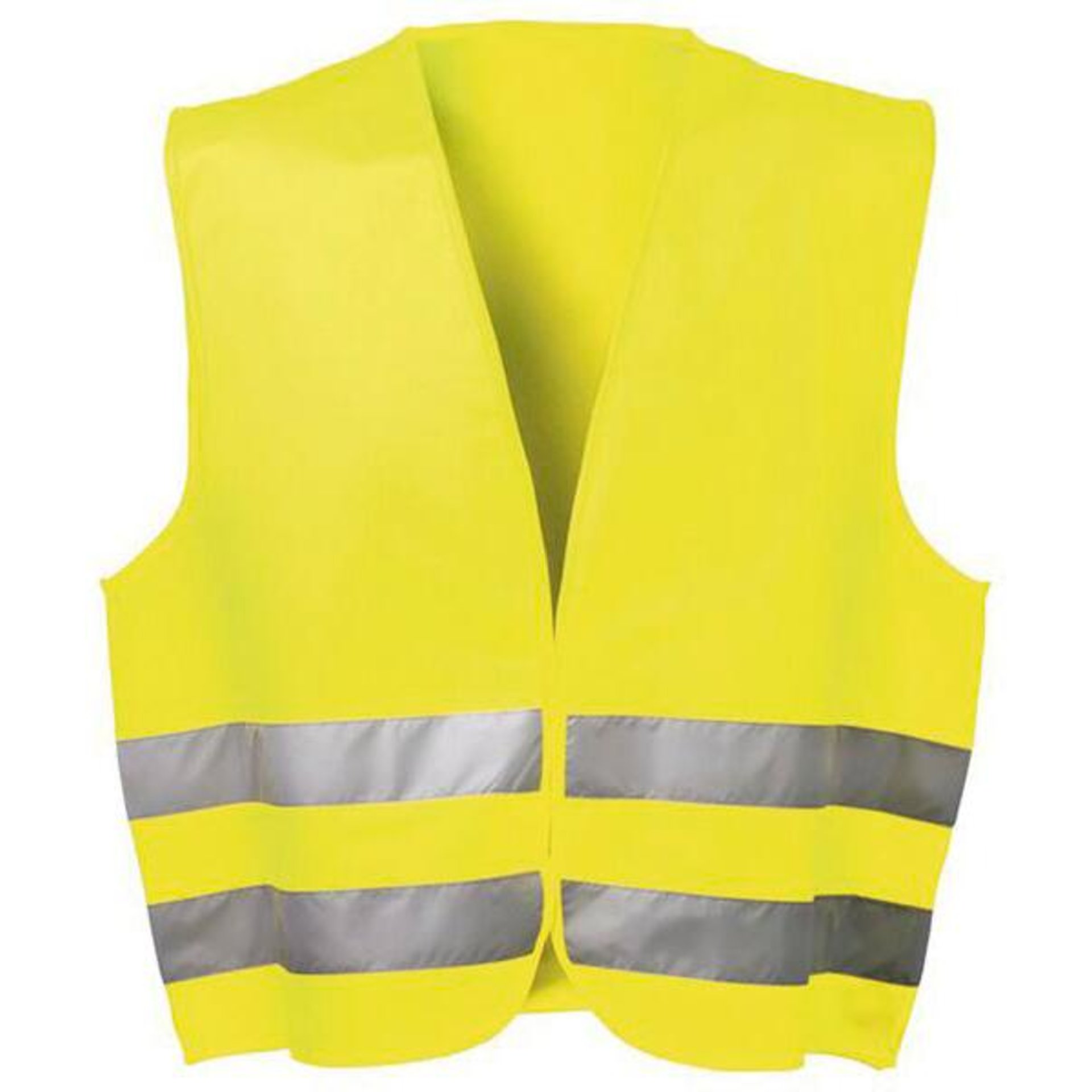 Warnschutzweste EN 471 kl.2 mit Klettverschluss Signalfarben m. Reflektoren