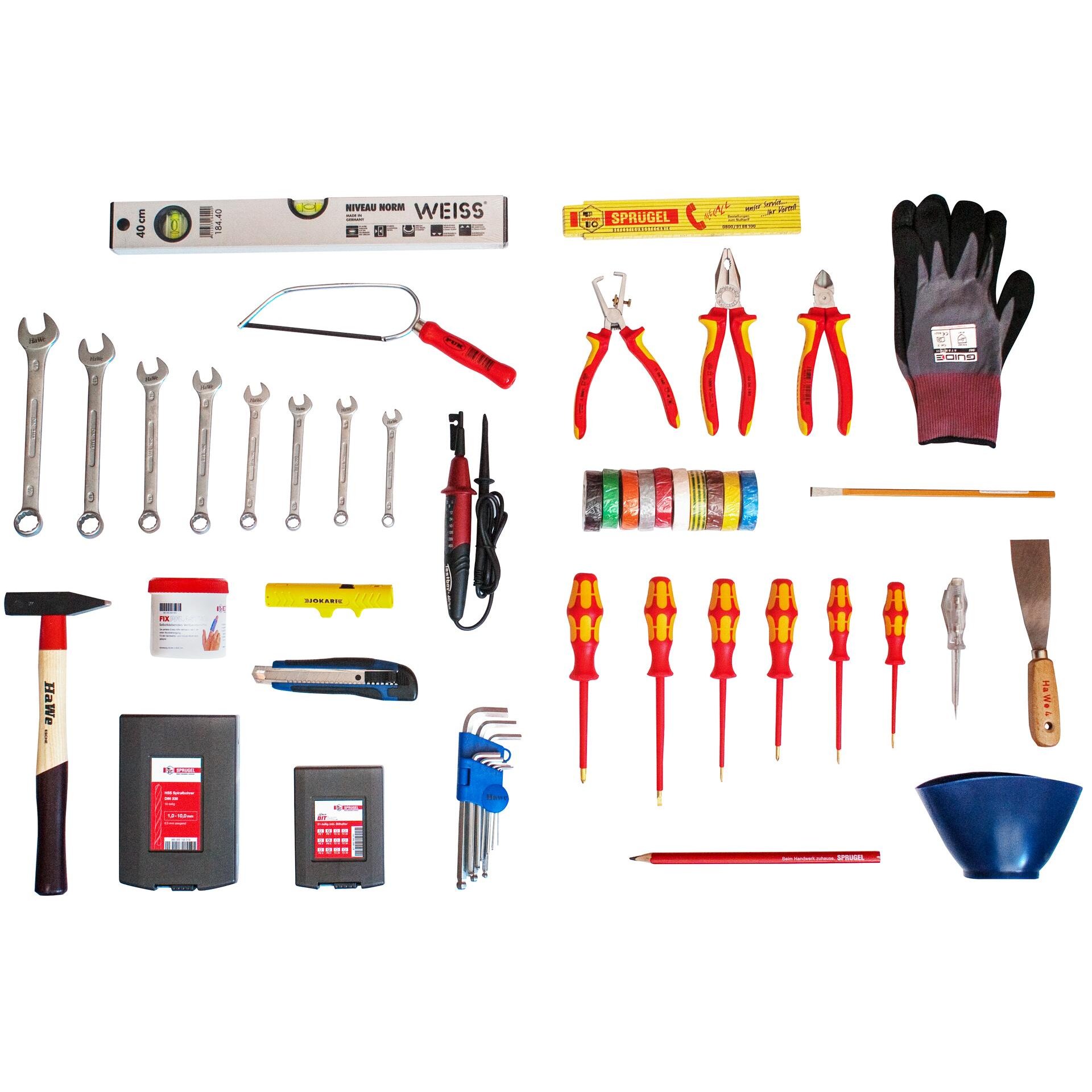 Elektro Werkzeugkoffer ATOMIC komplett bestückt 45 tlg.