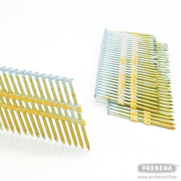 Rundkopf-Streifennägel , blank, Magazin 2,8x65 Pack a 3000 St.