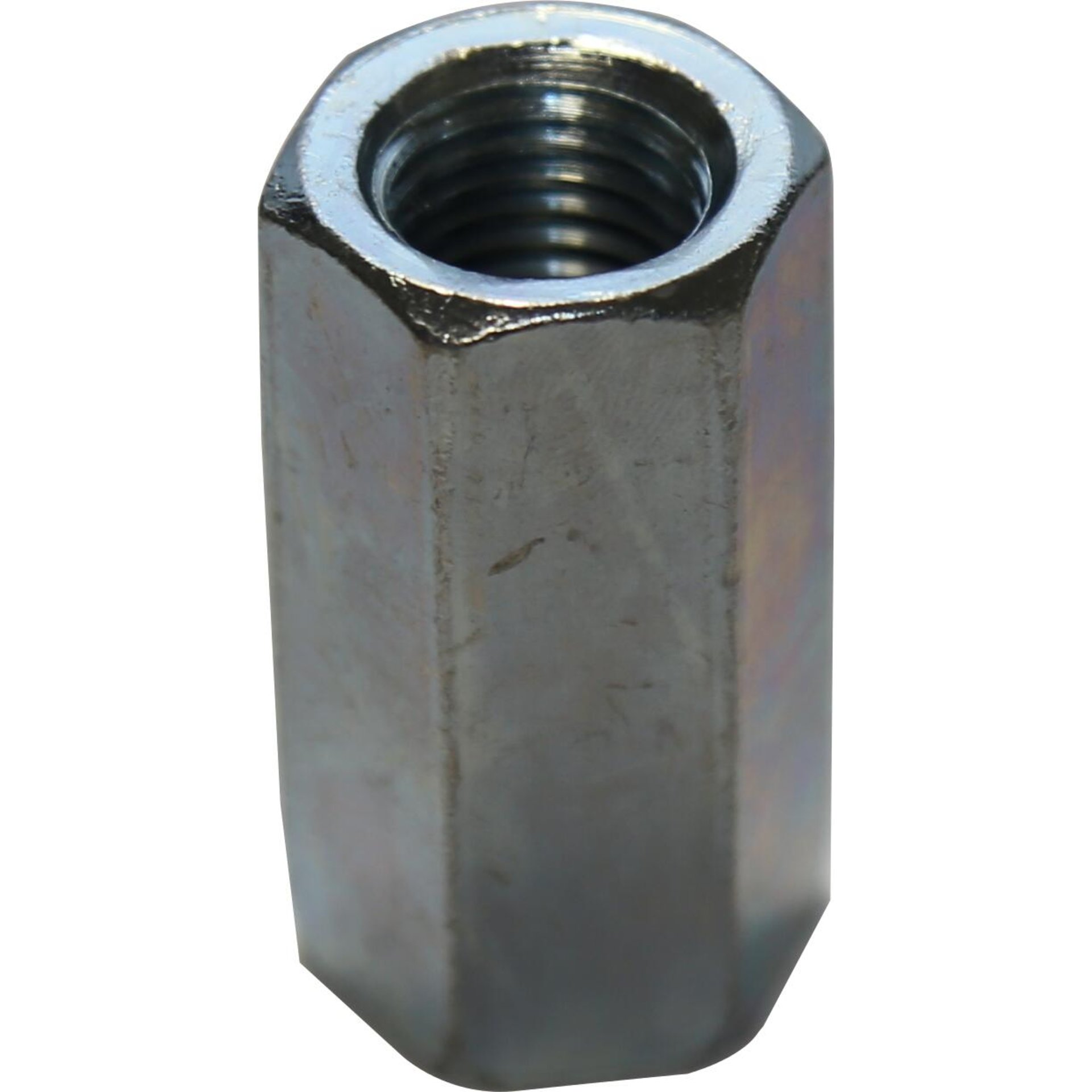 SECHSK.VERLÄNGERUNGSMUFFE DIN 6334 blau verzinkt M10