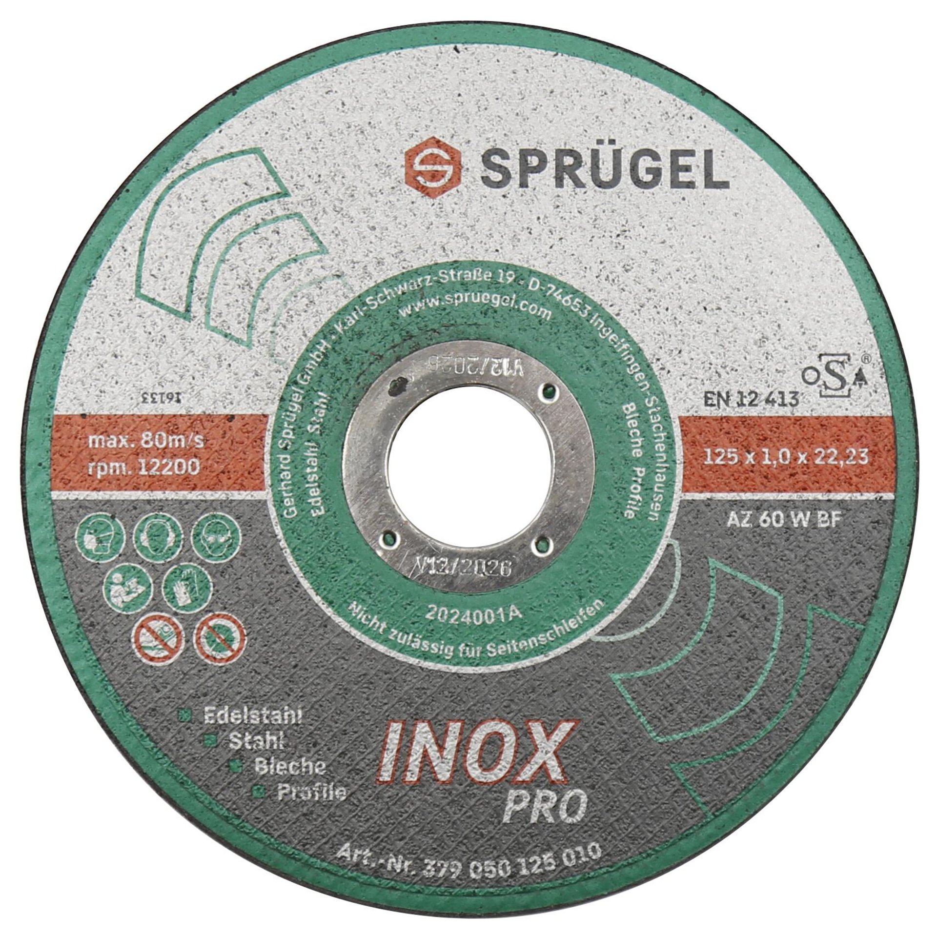 INOX PRO Trennscheiben 115 x 1,0 x 22,23 mm