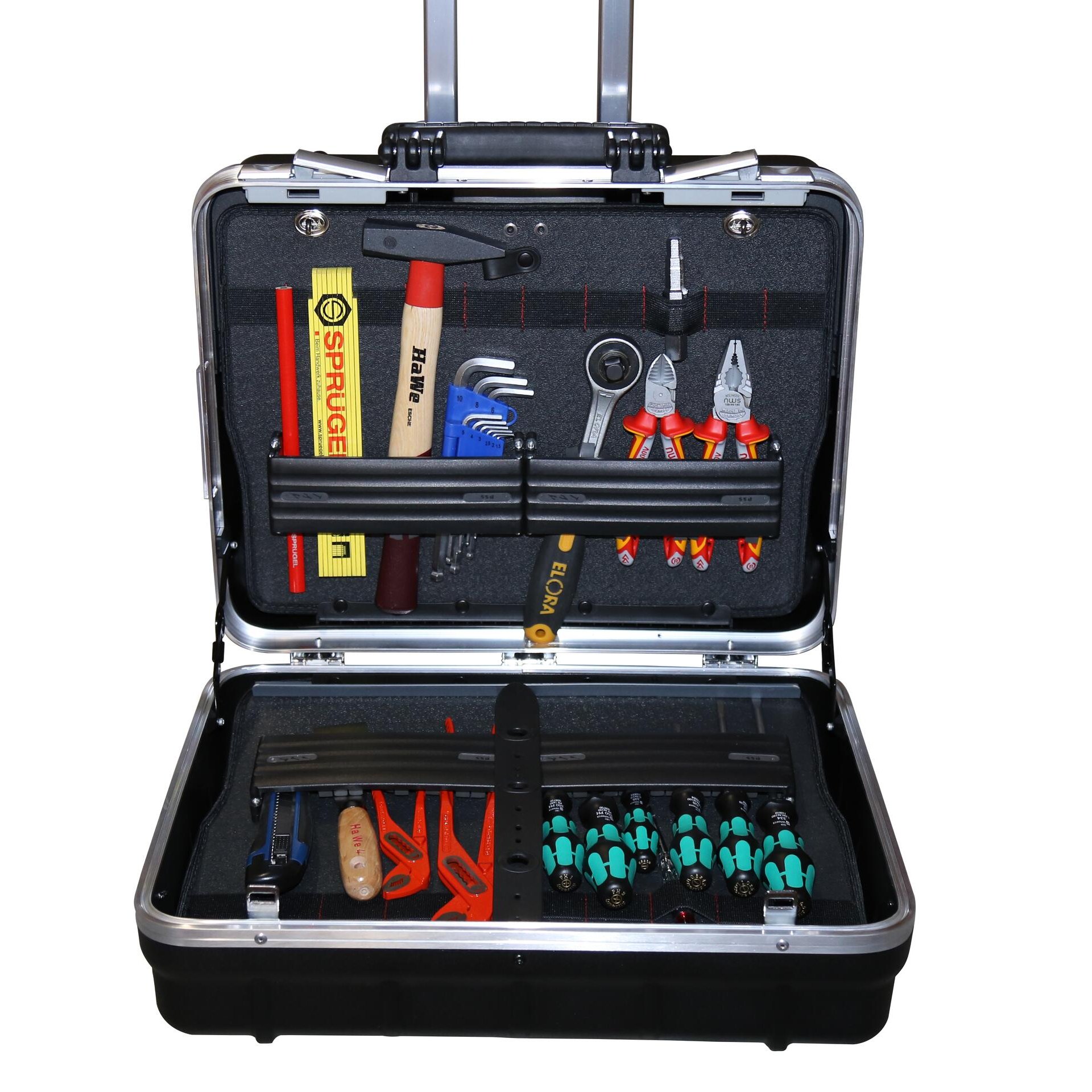 SHK Werkzeugkoffer ATOMIC TROLLEY komplett bestückt 38 tlg.