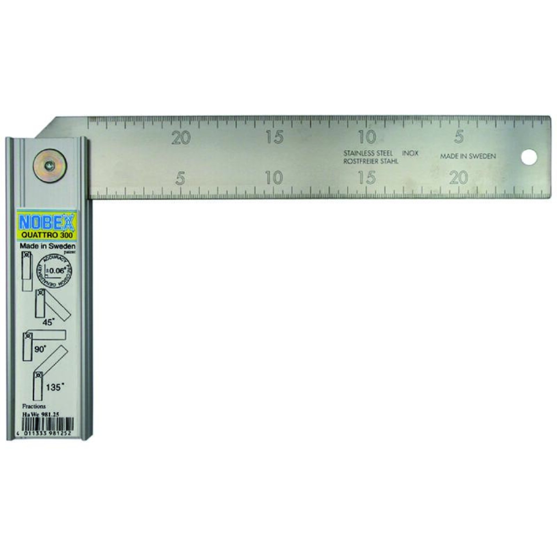 QUATTRO-WINKEL VERSTELLB. 250 MM 981.25