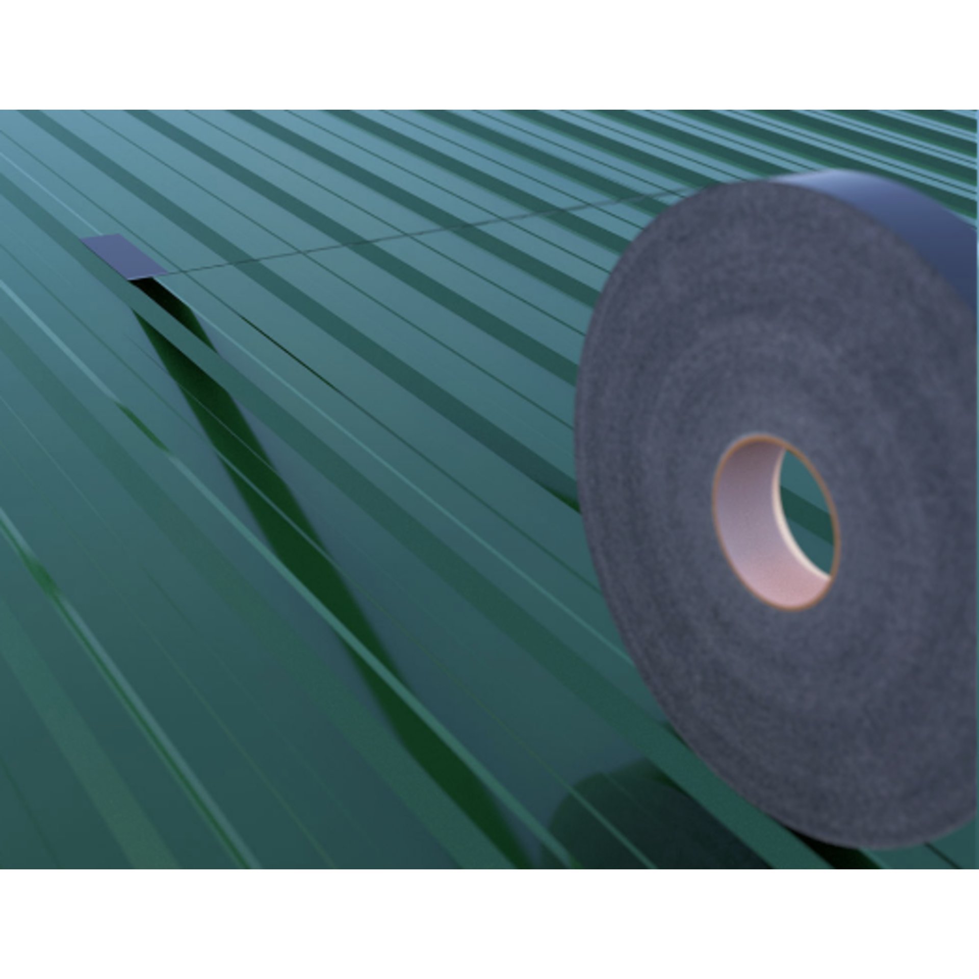 Kontaktband Trapezblech 60 x 1 x 25000 mm, schwarz