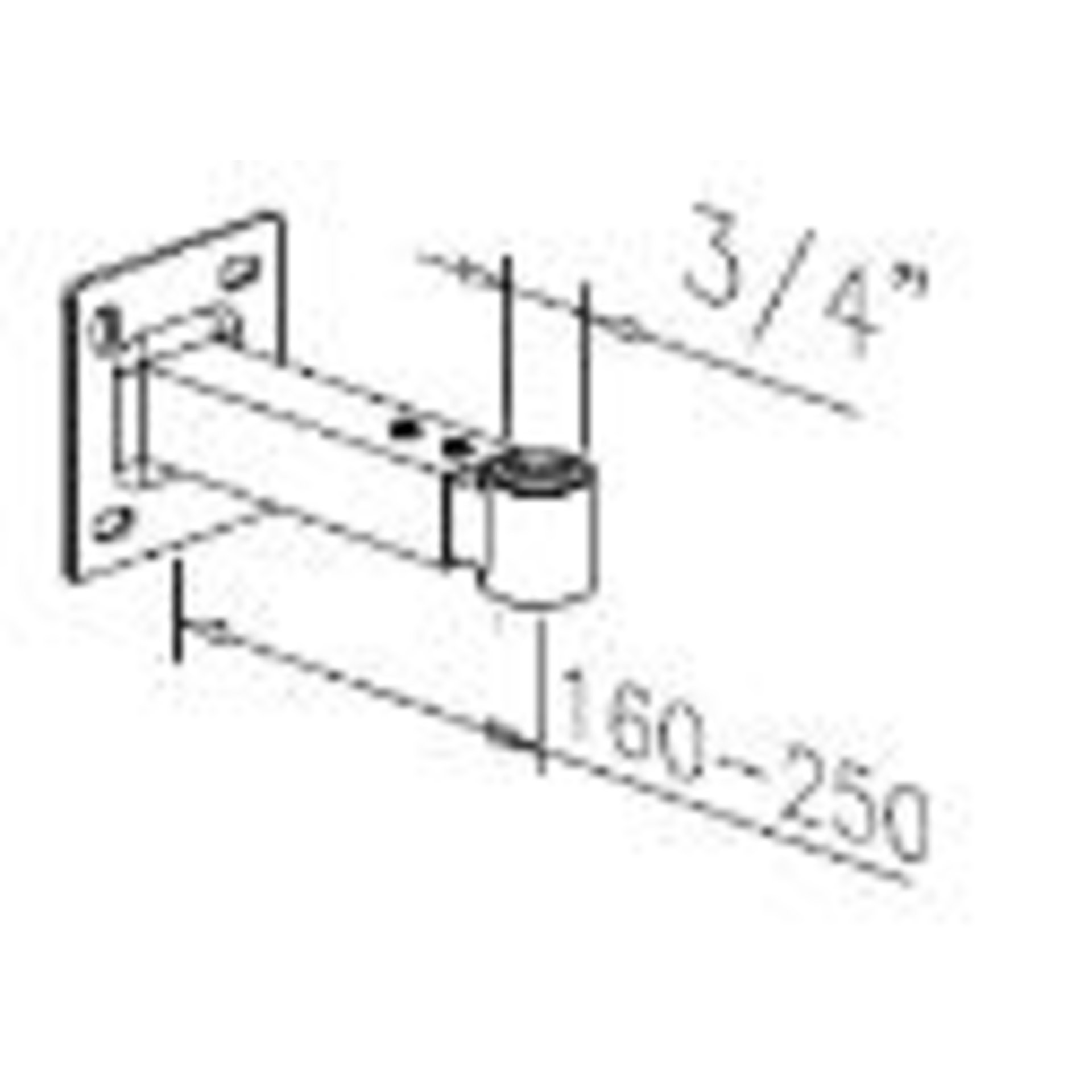 Konsole für Ausdehnungsgefäße Wandmontage 1"