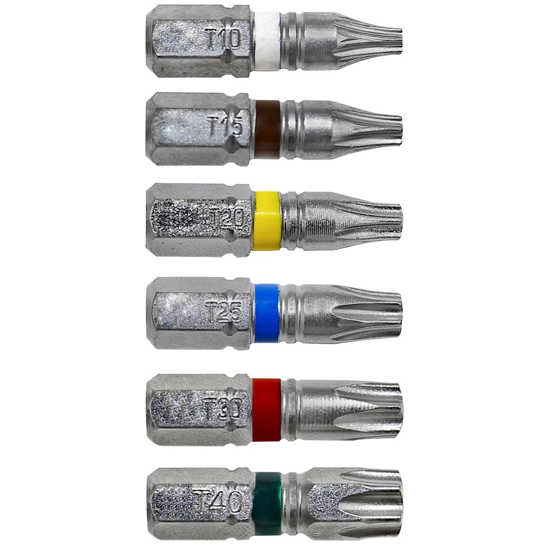 ICONE Bit-Set 25 mm, 10-Stück TX 10 Weiß