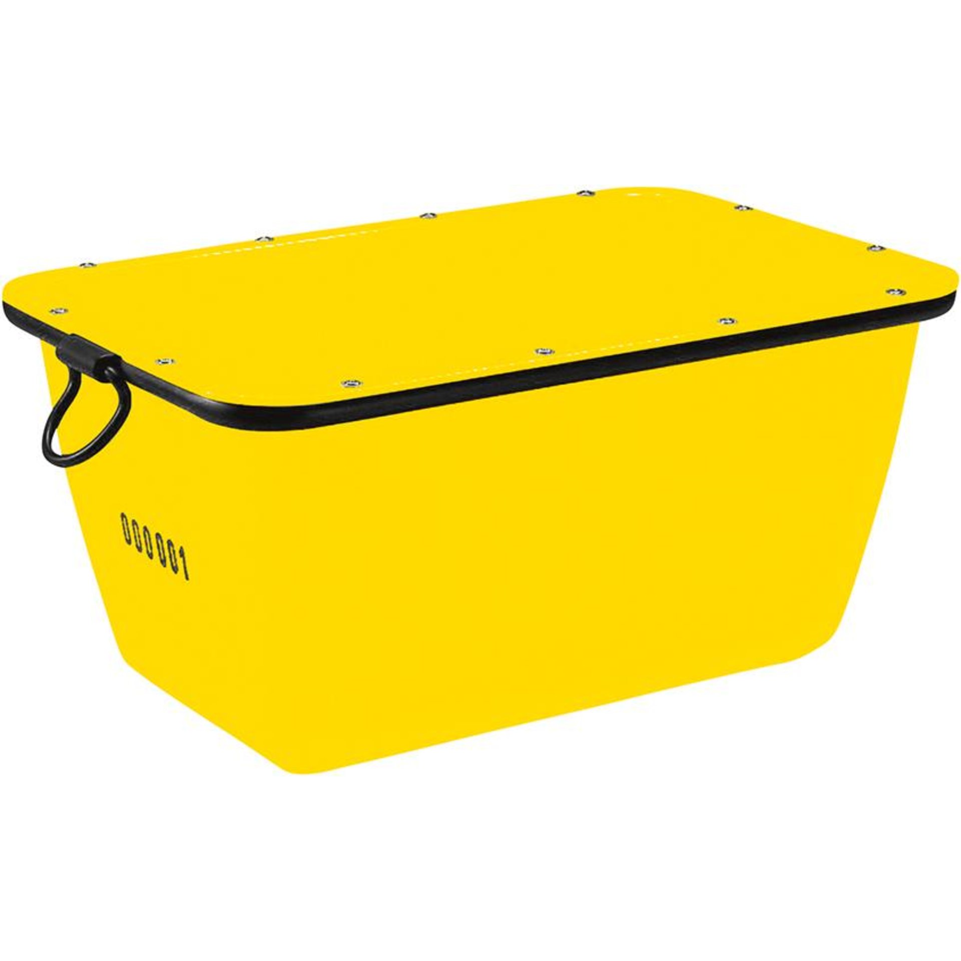 Mörtelkübel 200 L, rot kranbar