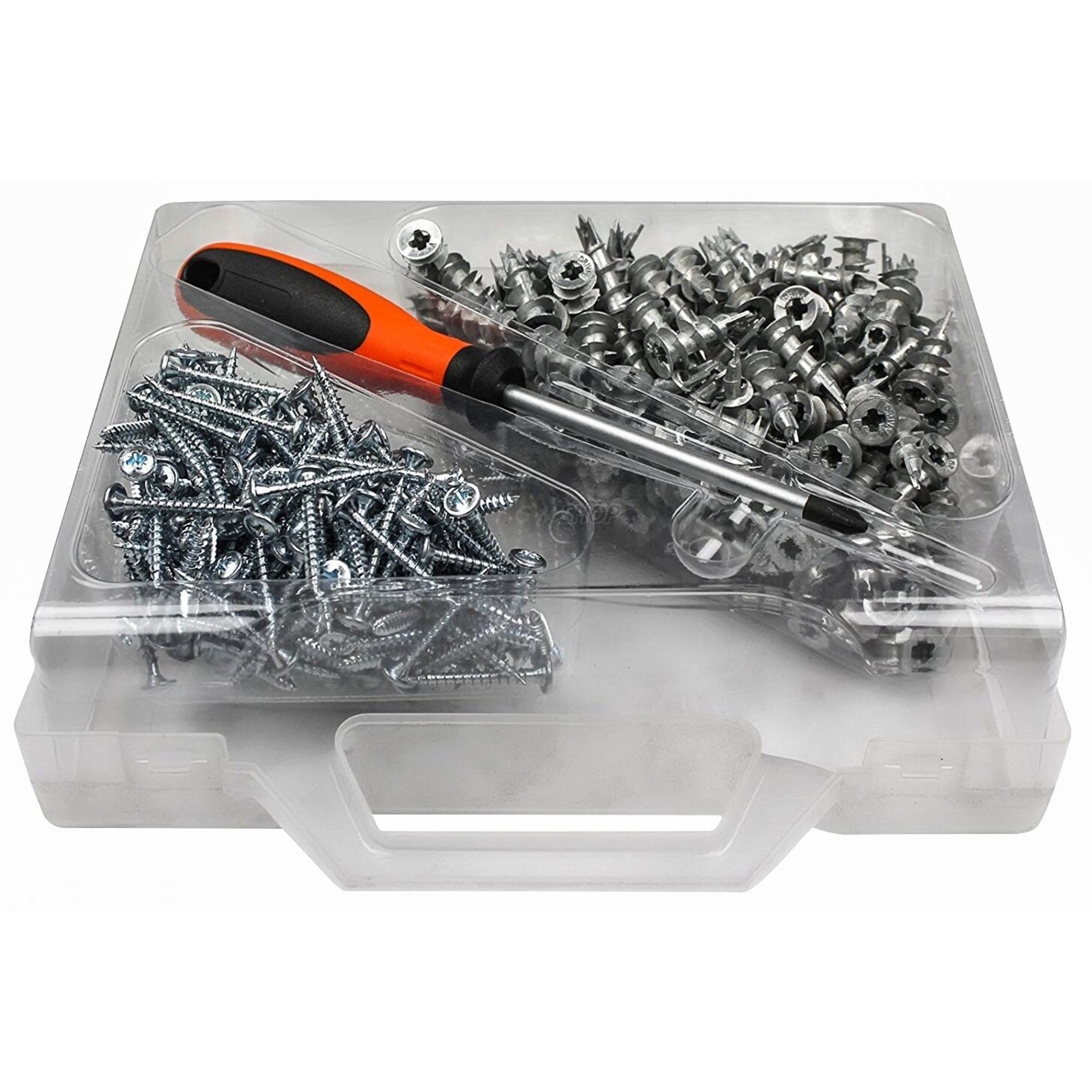 SP - Gipskarton Koffer-Set 200 Dübel + Schraube + Werkzeug