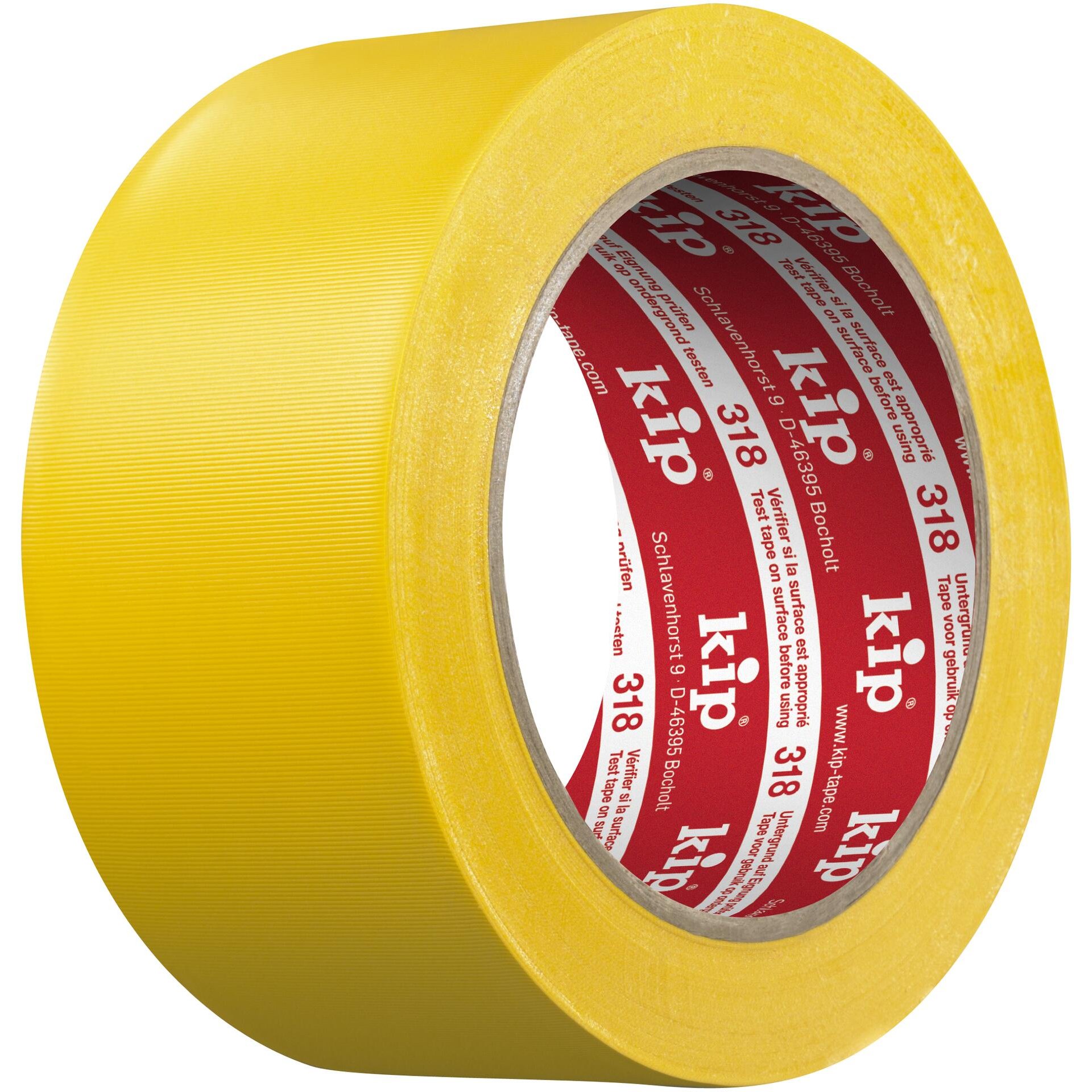 318 Kip PVC-Schutzband – quergerillt, gelb 30mm x 33m