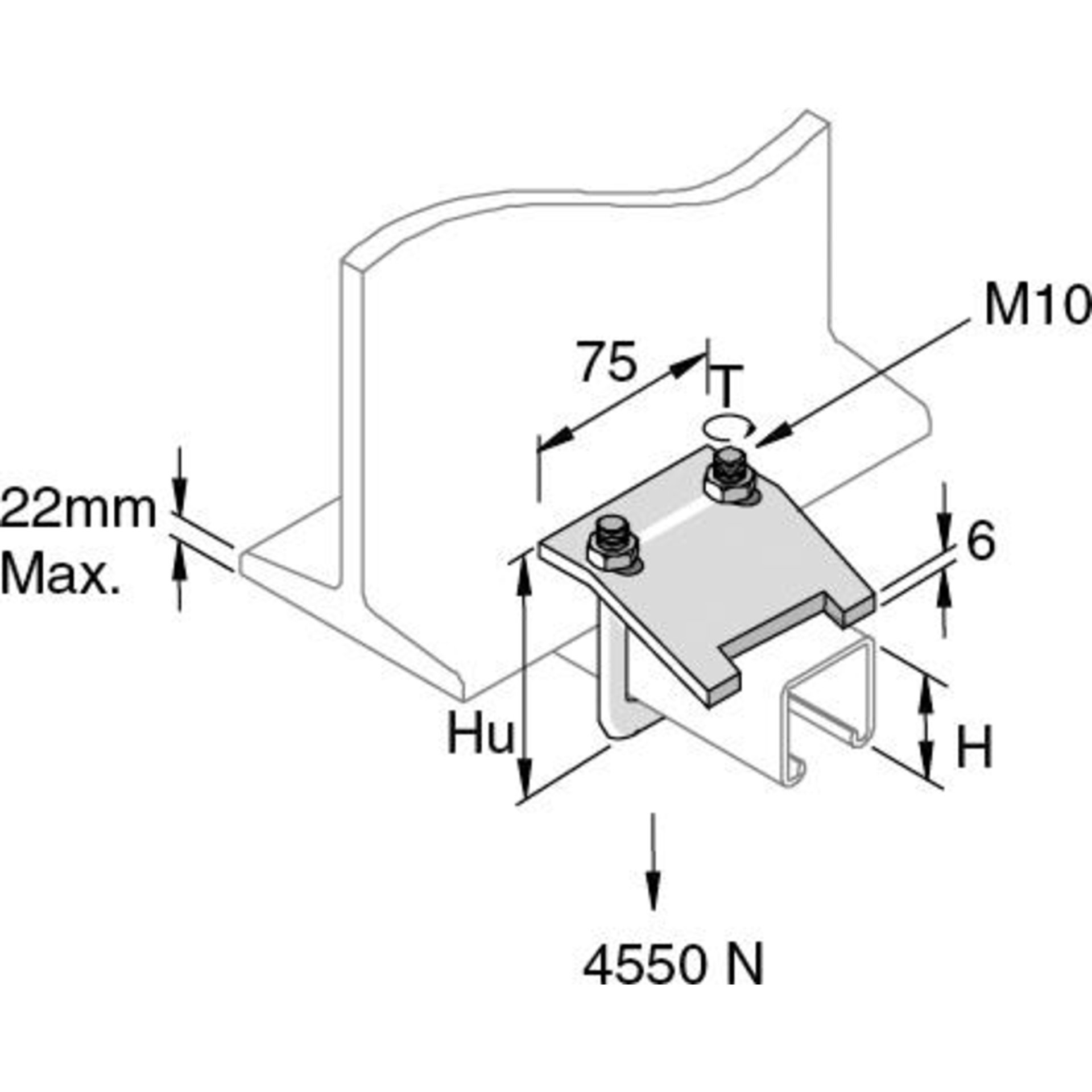 SCHIENEN - KLEMMBEFESTIGUNG KONSOLEN-SET (A+B) FUER