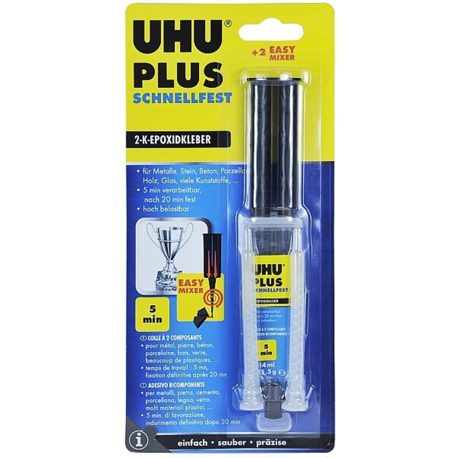 UHU PLUS SCHNELLFEST DOPPELKAMMERSPITZE 456554