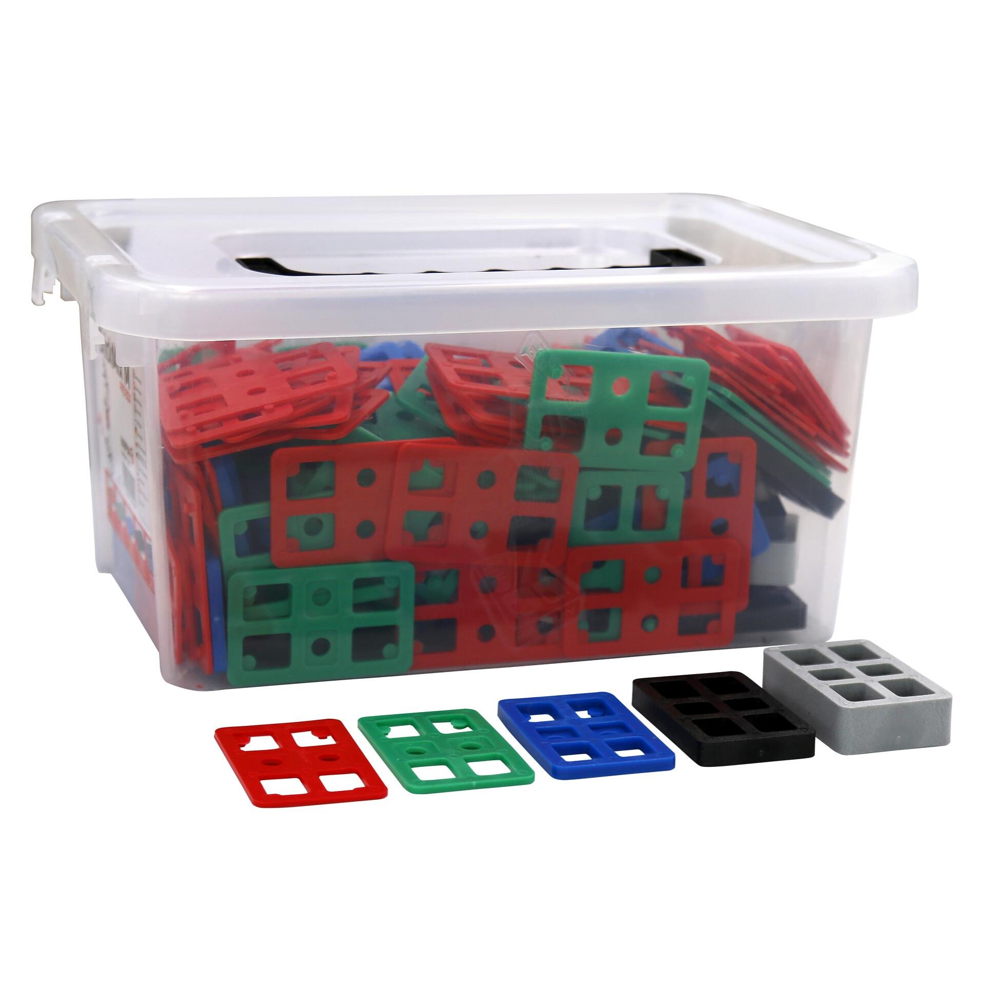 Misch-Box Justierklötze 80x50 mm 140 Stück; Höhen 2-3-5-10-20 mm