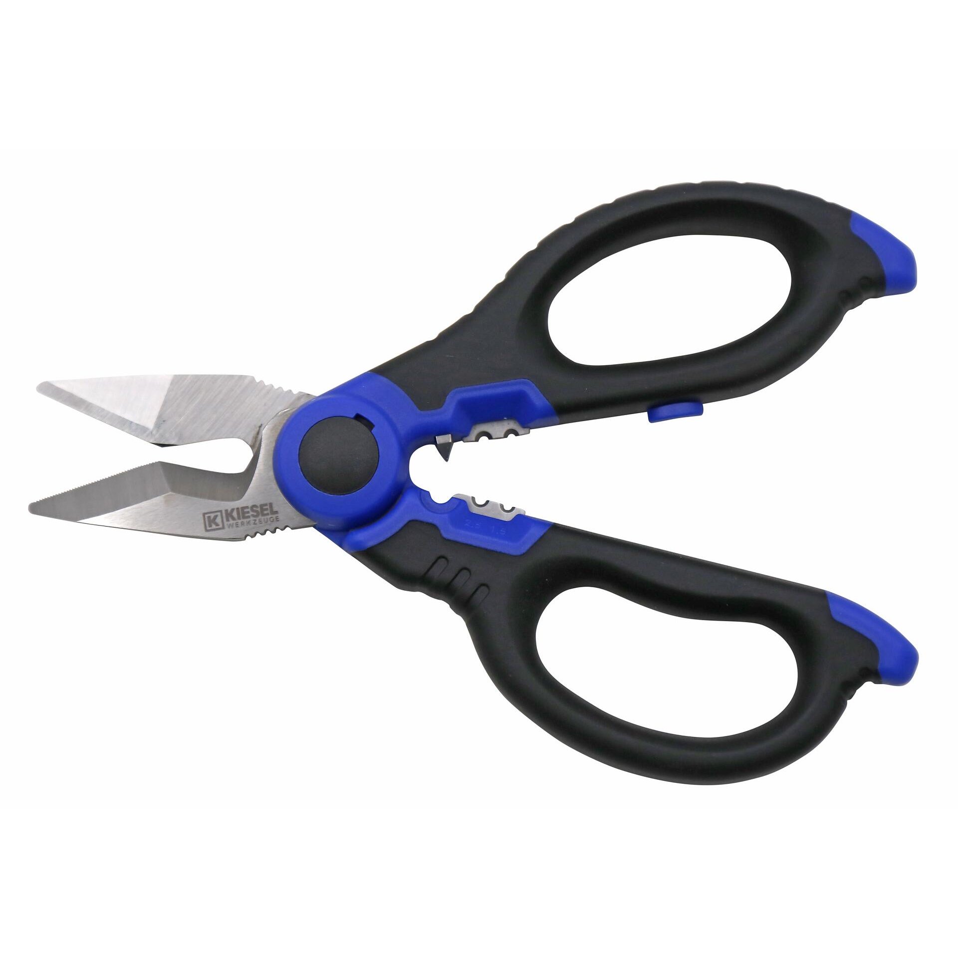 Allzweck- und Elektrikerschere mit Crimp- und Abisoliervorrichtung 440.50