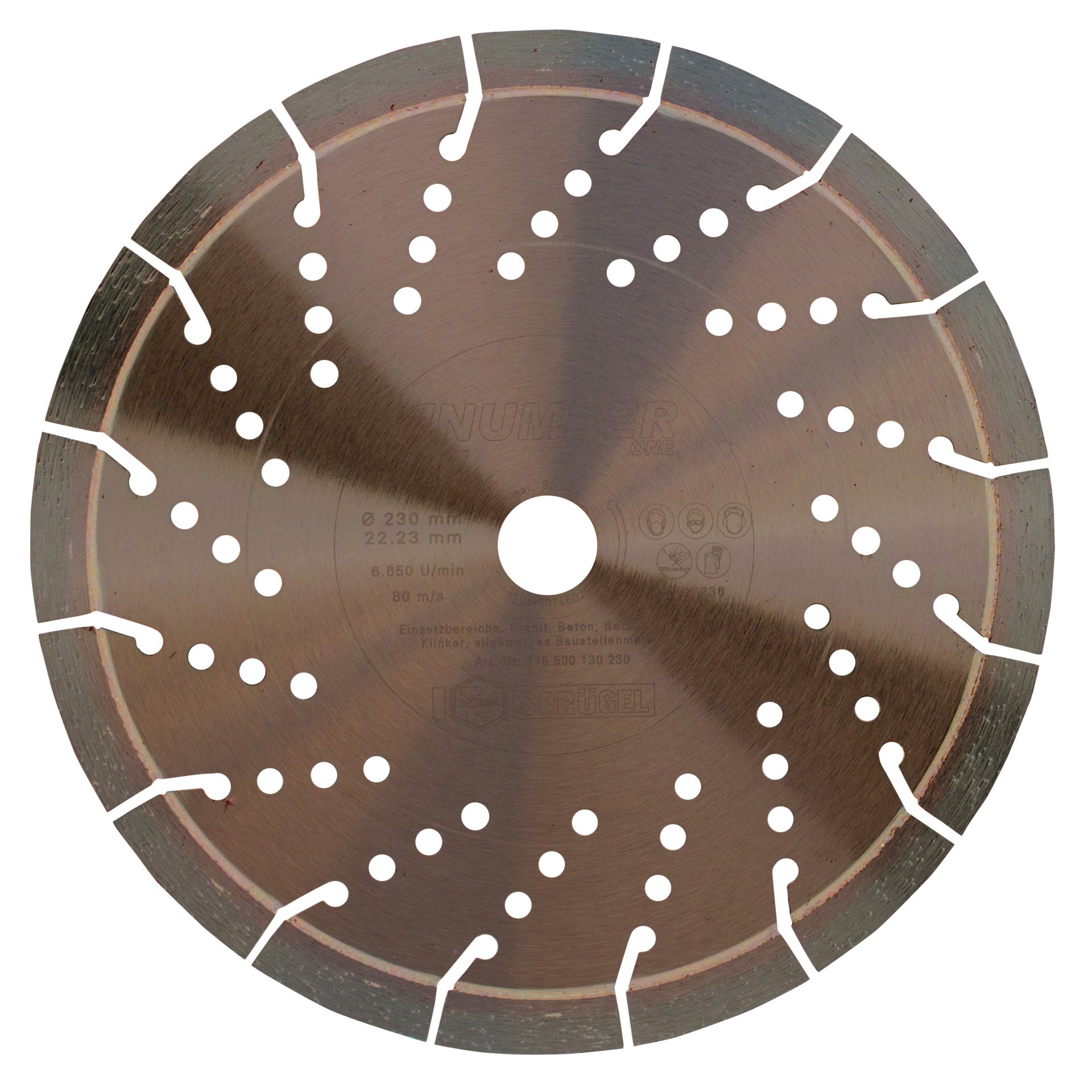 Dia-Scheibe "Number One" 115 mm / Bohrung 22,2 mm