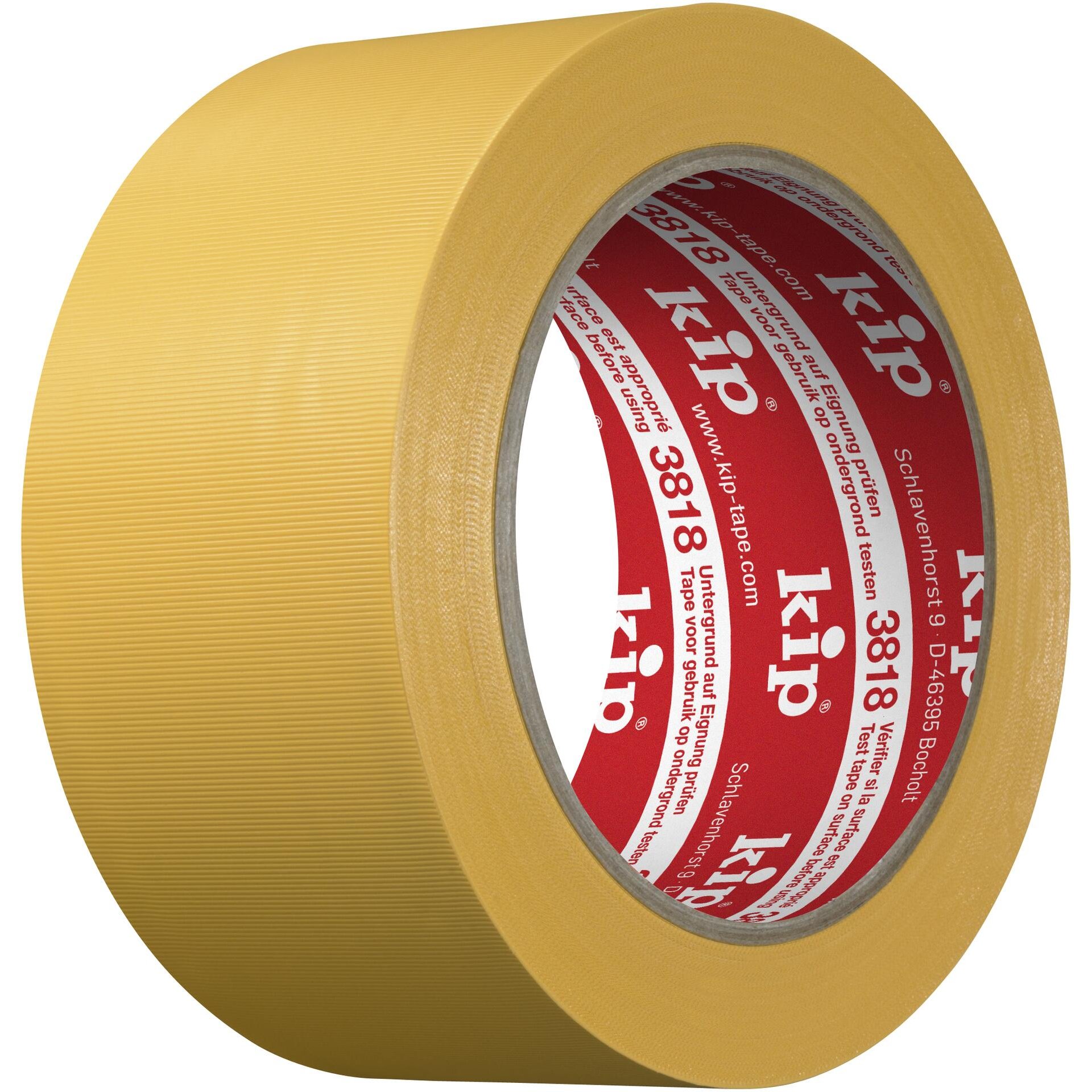 3818 Kip PVC-Schutzband – quergerillt, gelb 30mm x 33m