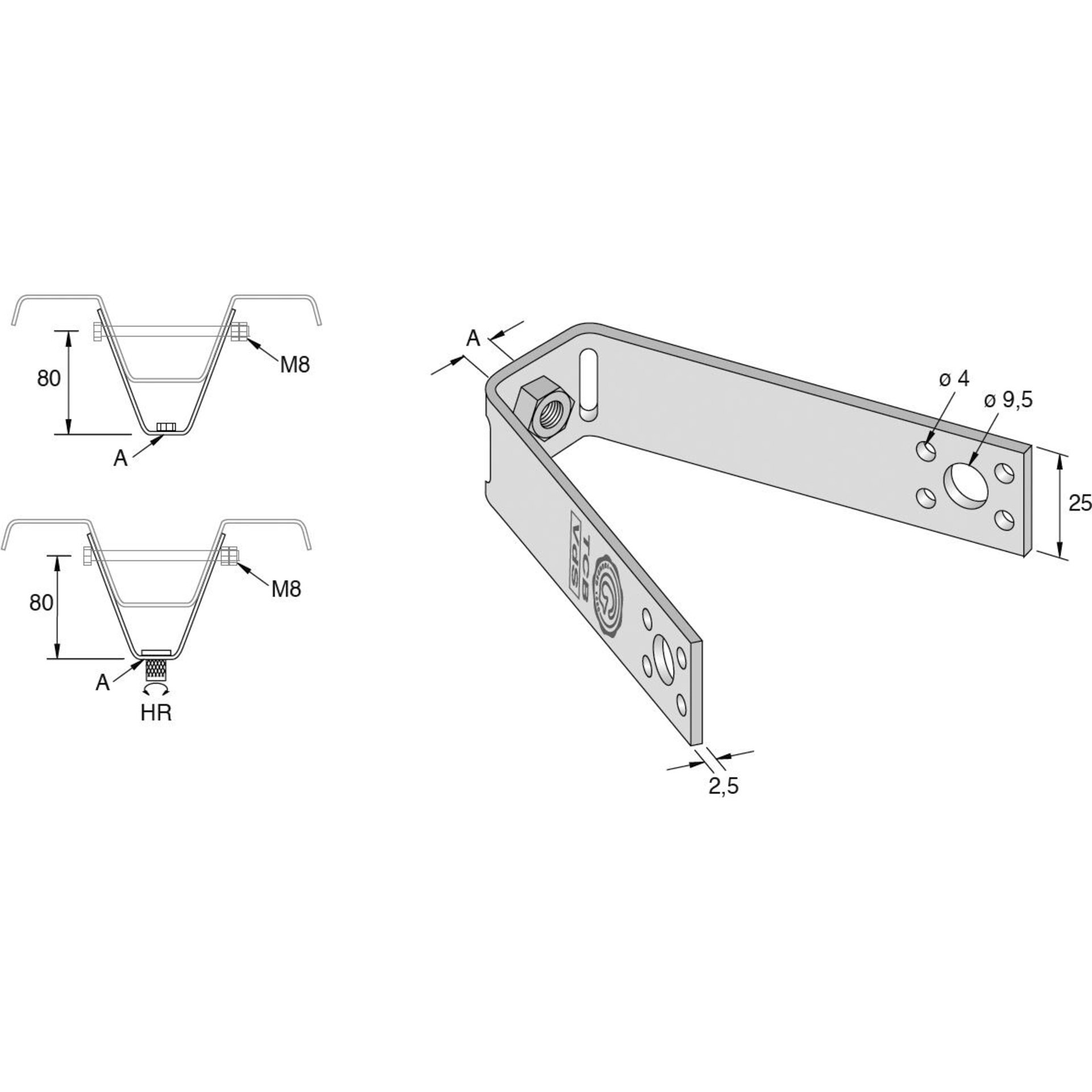 TRAPEZBLECHHÄNGER M 10 ZUL.: VdS