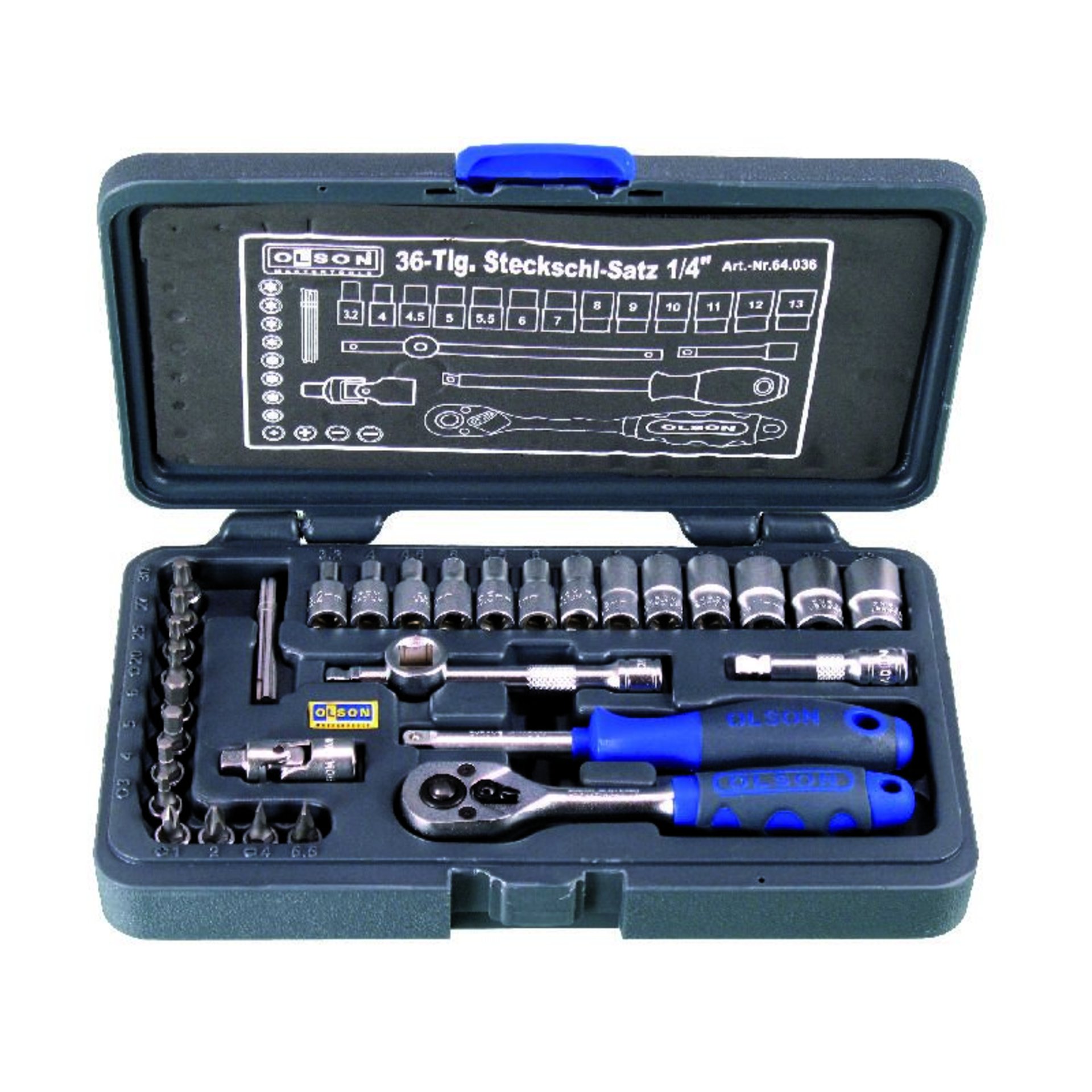 OLSON STECKSCHL.SATZ 1/4Z 36 tlg. 64.036