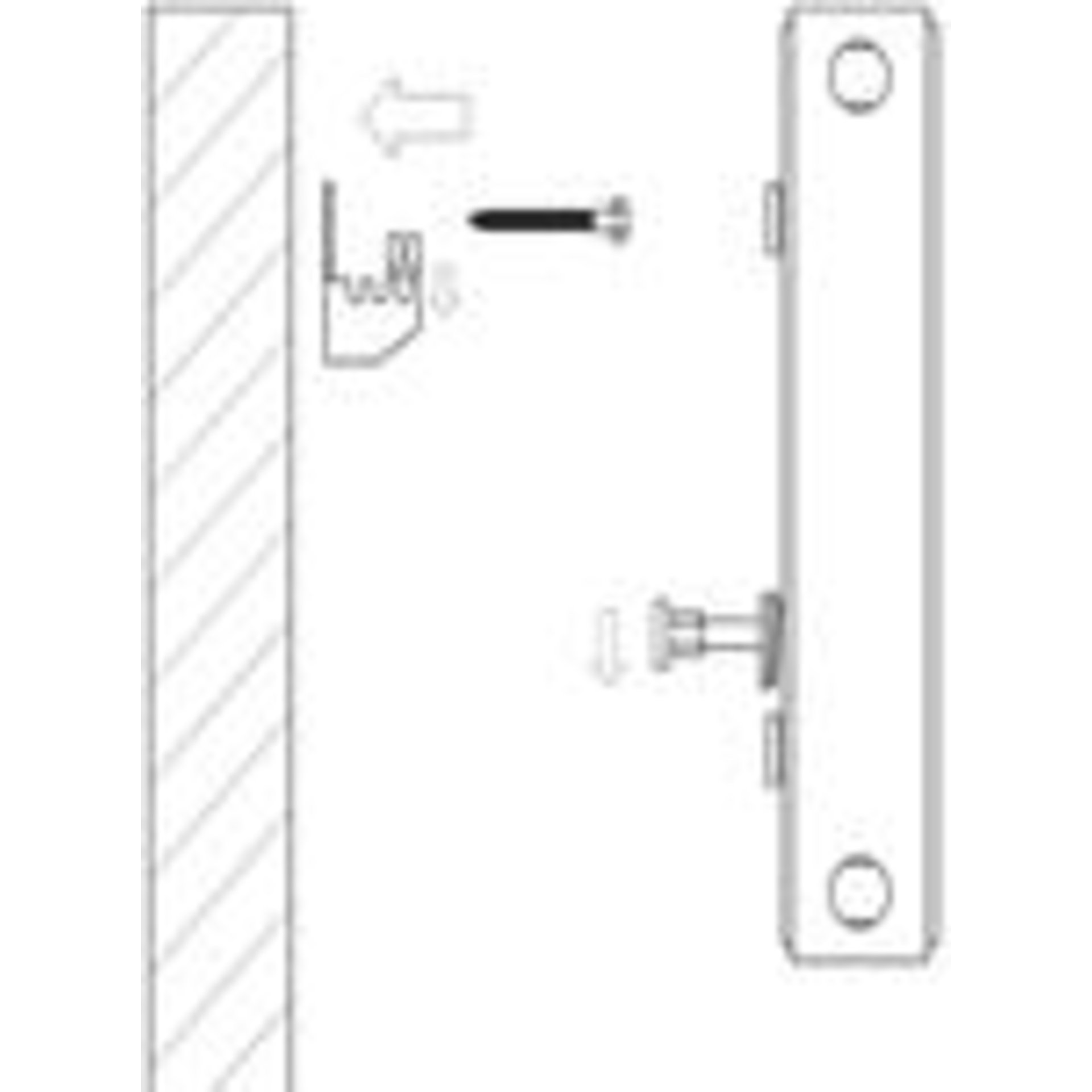 Uni-Heizkörperwandkonsolenset Typ D1
