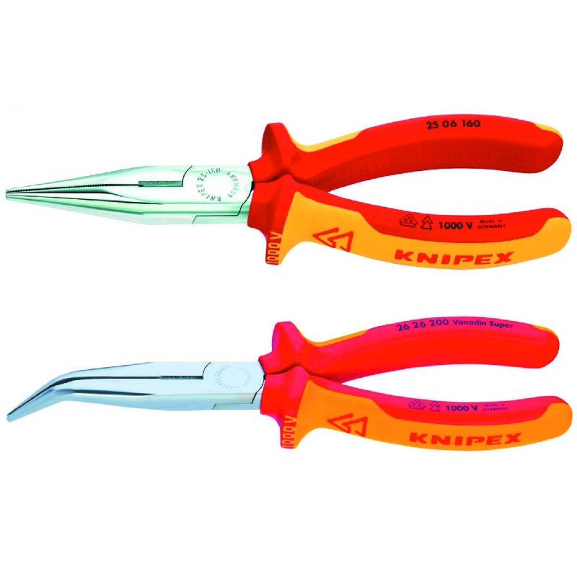 FL-RUNDZANGE GEW. KNIPEX VDE 200 MM 2626.2