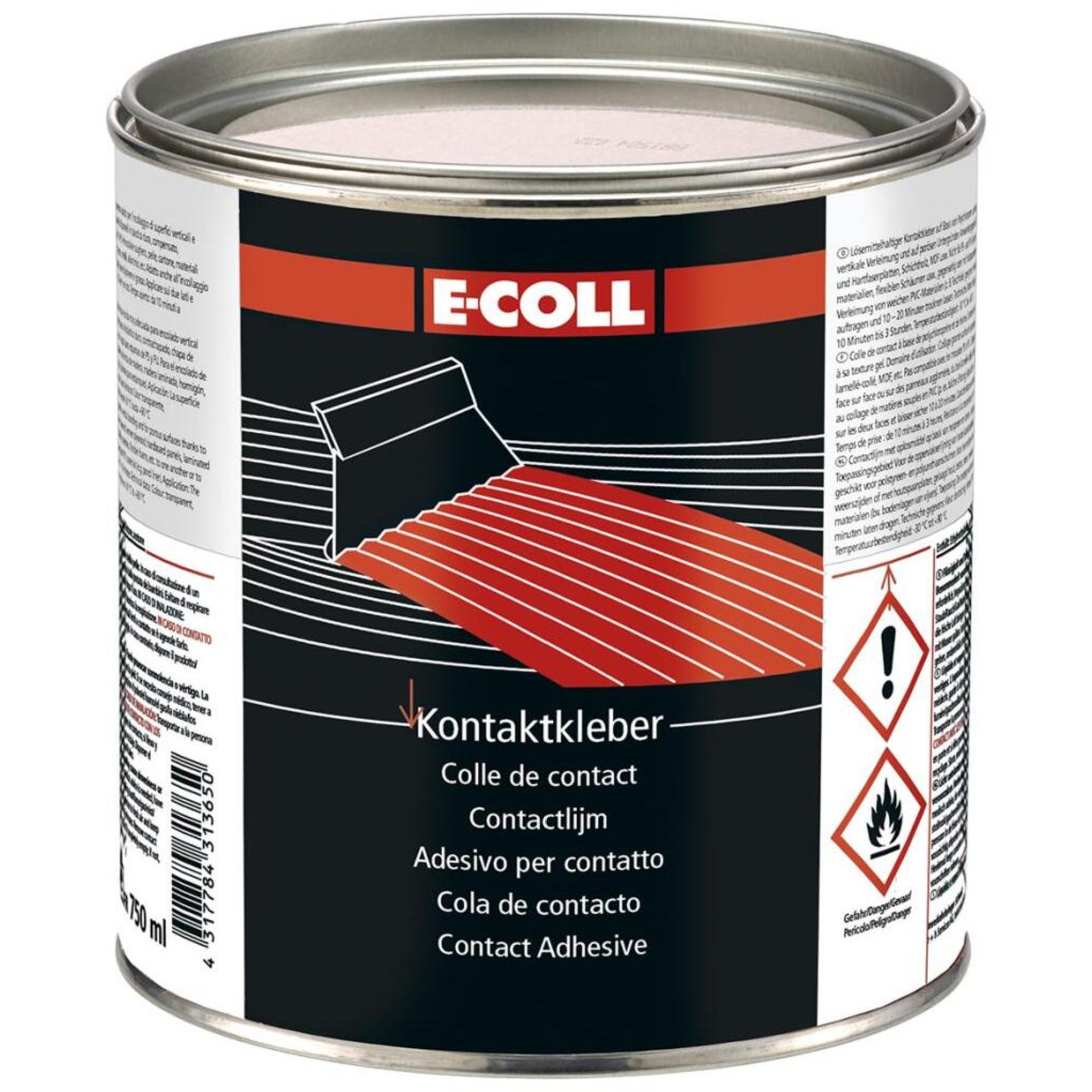 Kontaktkleber transp. 750ml Dose E-COLL