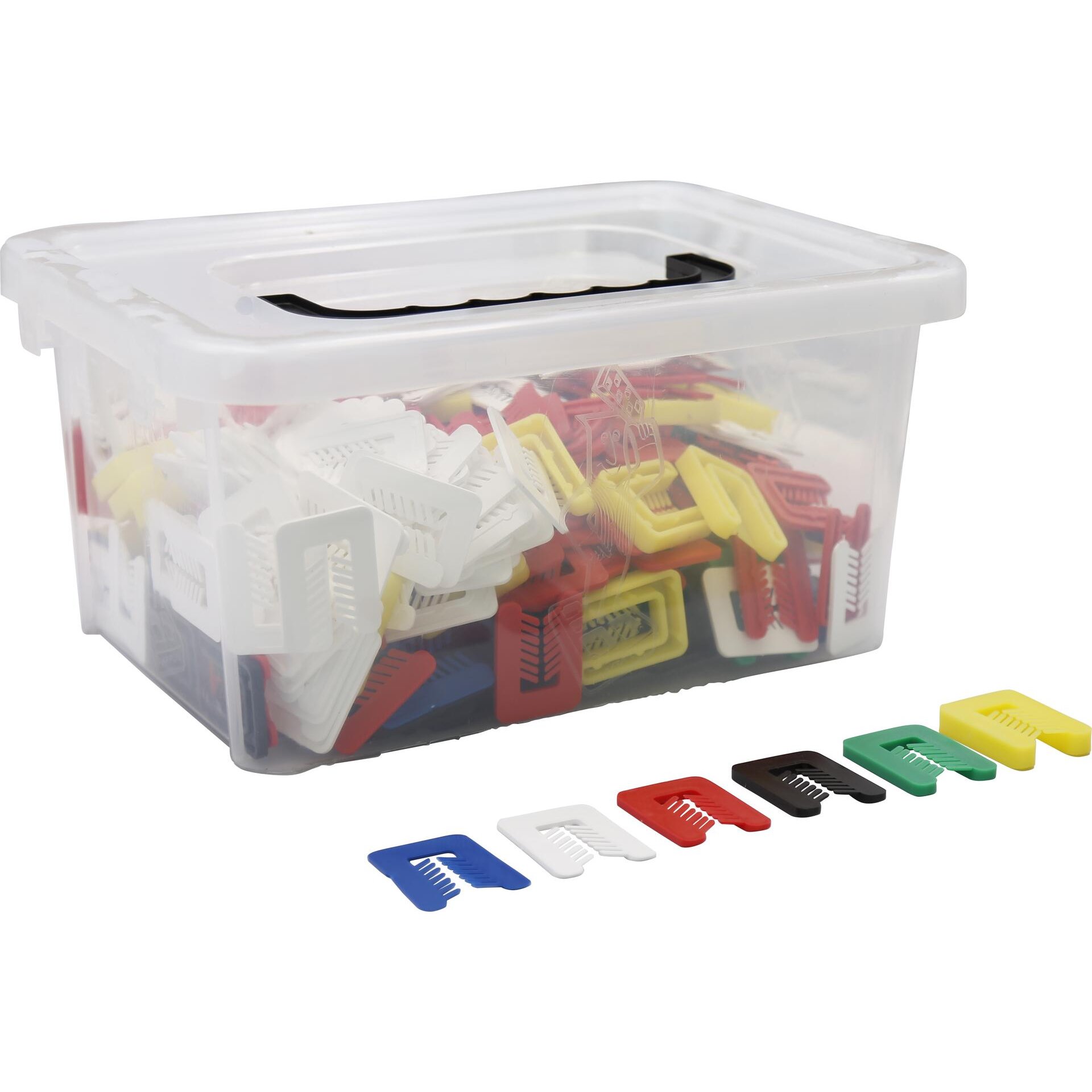 Misch-Box Justierklötze Mini 50x38 mm mit Schlitz 450 Stück;