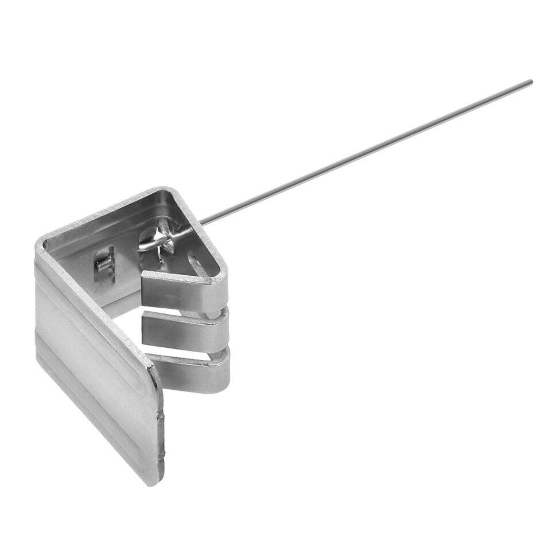 Grat u. Kehlklammer mit Draht 513/3 - Klemmweite 10-13mm - V2A