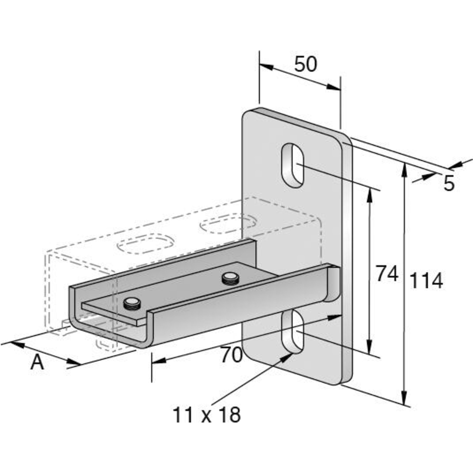 SCHIENEN-AUFLAGEVERBINDER SF-L 30 UNI 0,1+2 / HORIZONT
