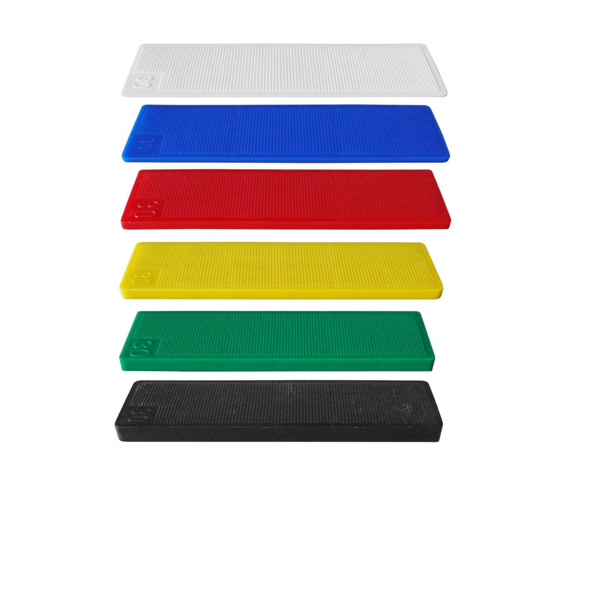 Unterlegplättchen Kunststoff blau 100 x 30 x 2mm / 1000 Stk.