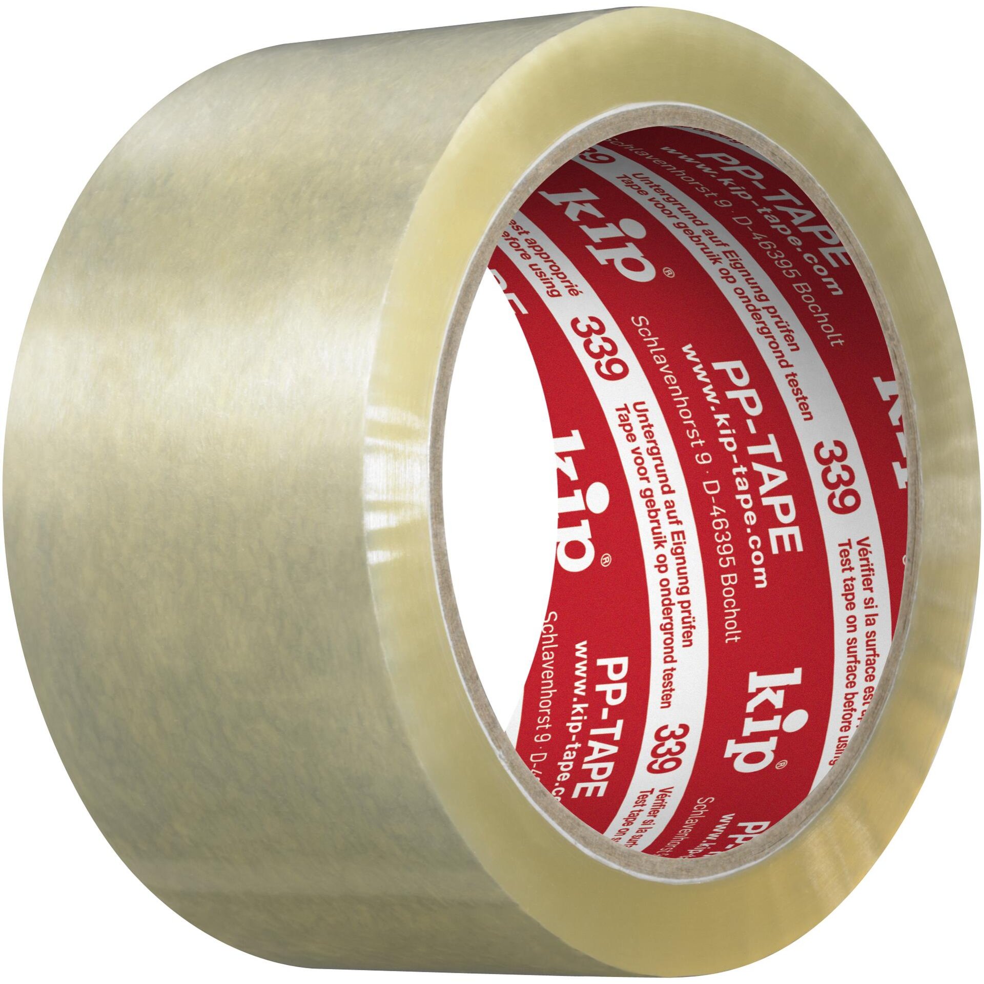 339 Kip Packband – Standard-Qualität, PP braun, 28 50mm x 66m